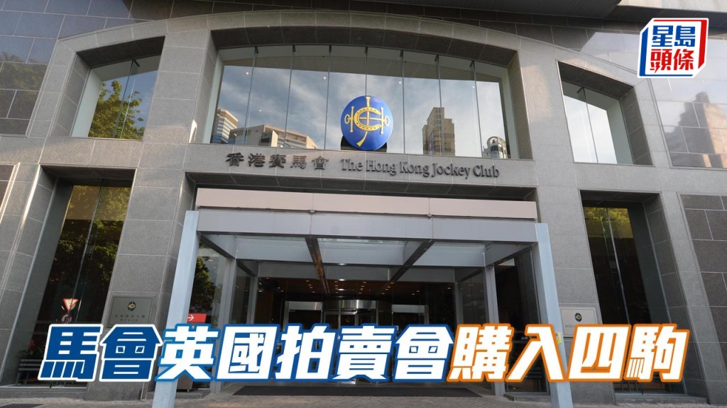 馬會在Tattersalls十月周歲馬拍賣會購入四駒。