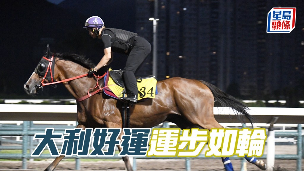 「大利好運」力度充足暗火湧現，勝後更加醒神。