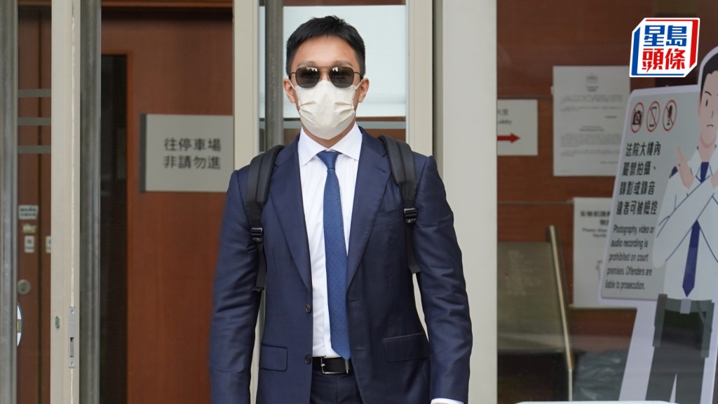 涉於火炭站及街邊露械，飛行服務隊空勤主任吳百恒否認兩罪受審。葉偉豪攝