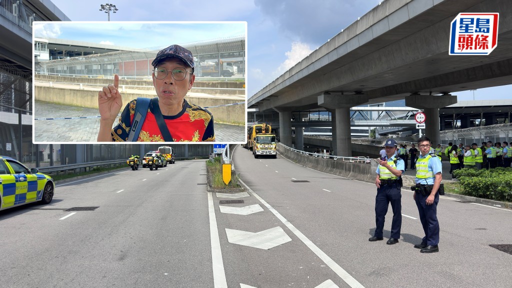 乘客黃先生講述經過。梁國峰攝