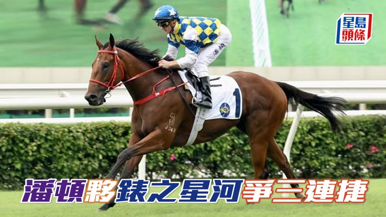 周末沙田賽事，「錶之星河」(圖) 報爭第二班千二米，再配潘頓力爭三連捷。