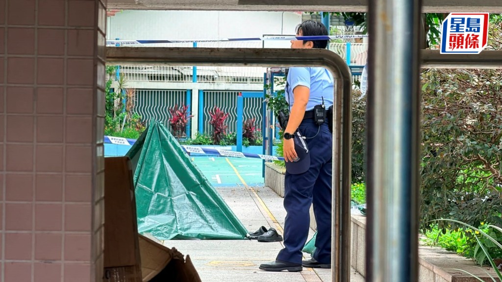 男子墮地當場不治。梁國峰攝