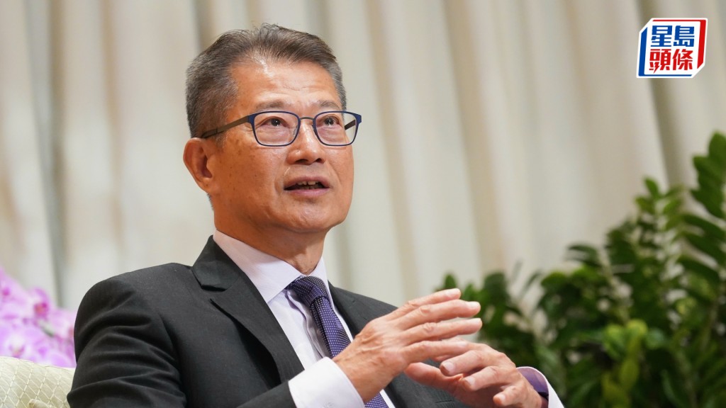 陳茂波表示本港宏觀經濟形勢向好，財政狀況平穩。資料圖片