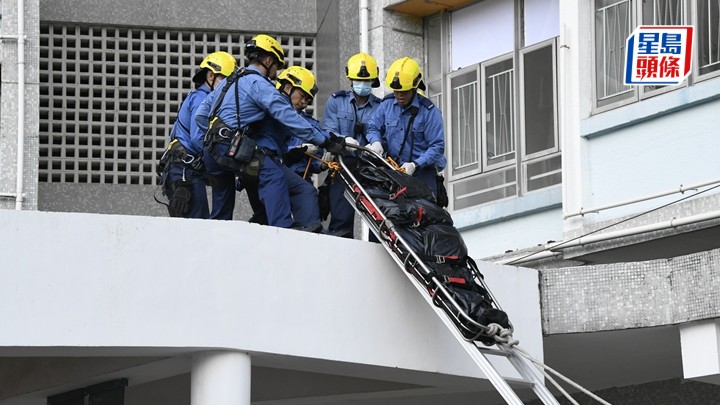 女子墮樓當場死亡。楊偉亨攝
