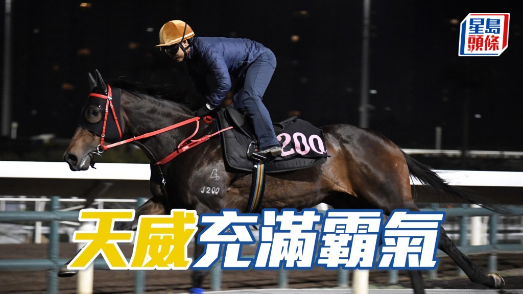 「天威」神態威武，勇態保持有餘。