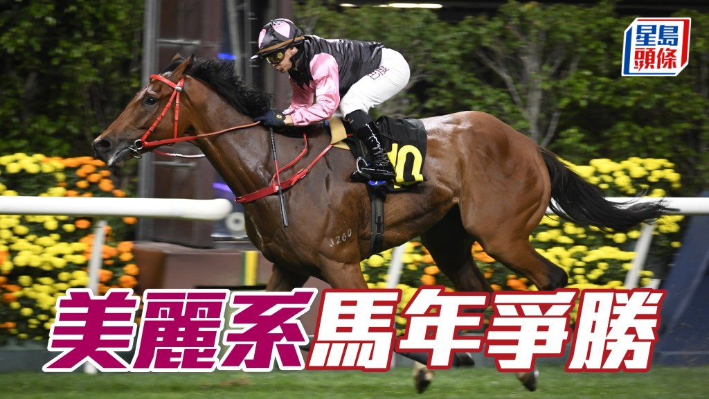  第十場三班千六米的「一起美麗」(圖)，今次潘頓肯再騎，有力補中。