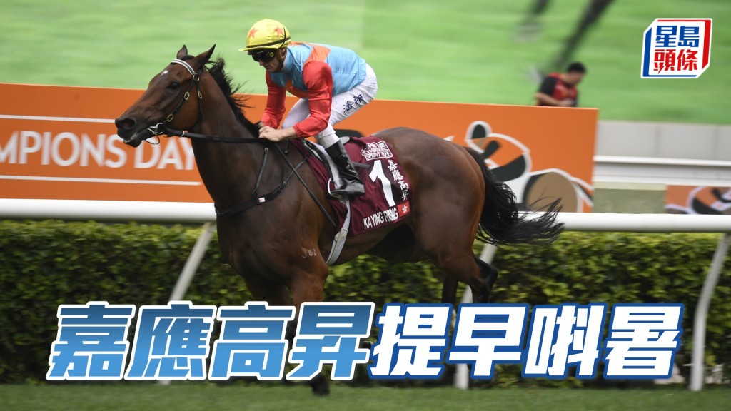 「嘉應高昇」已被安排到從化馬場休息。