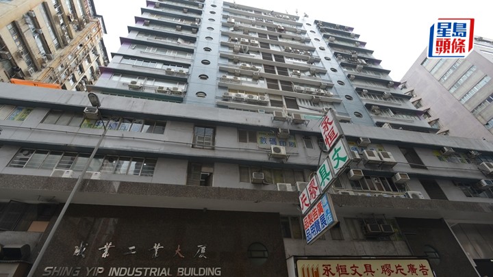 事發於成業街19至21號成業工業大廈。資料圖片