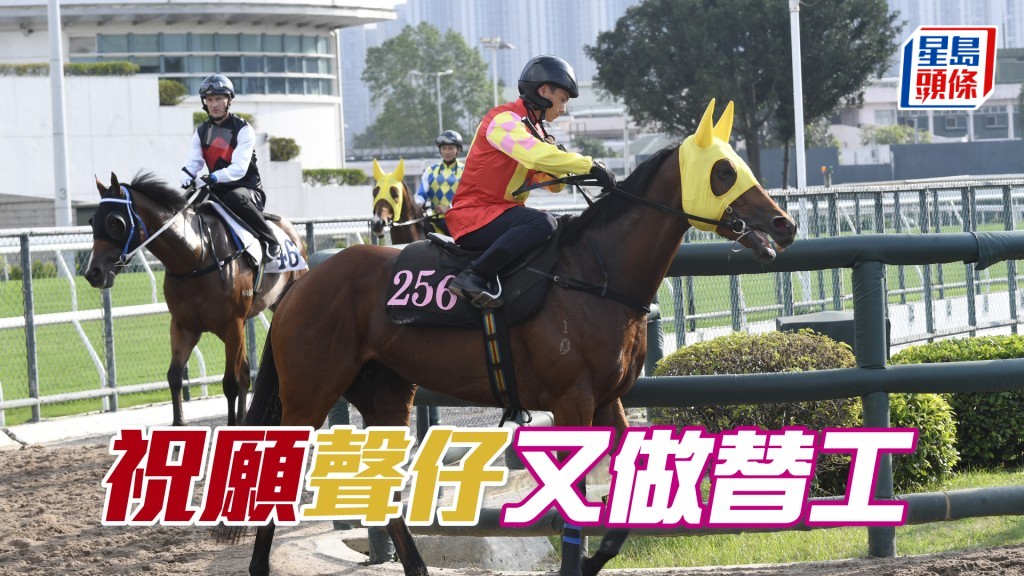 「祝願」埋門兩課快跳，包括今朝最後試跑，兩課均由霍宏聲充當替工出試。