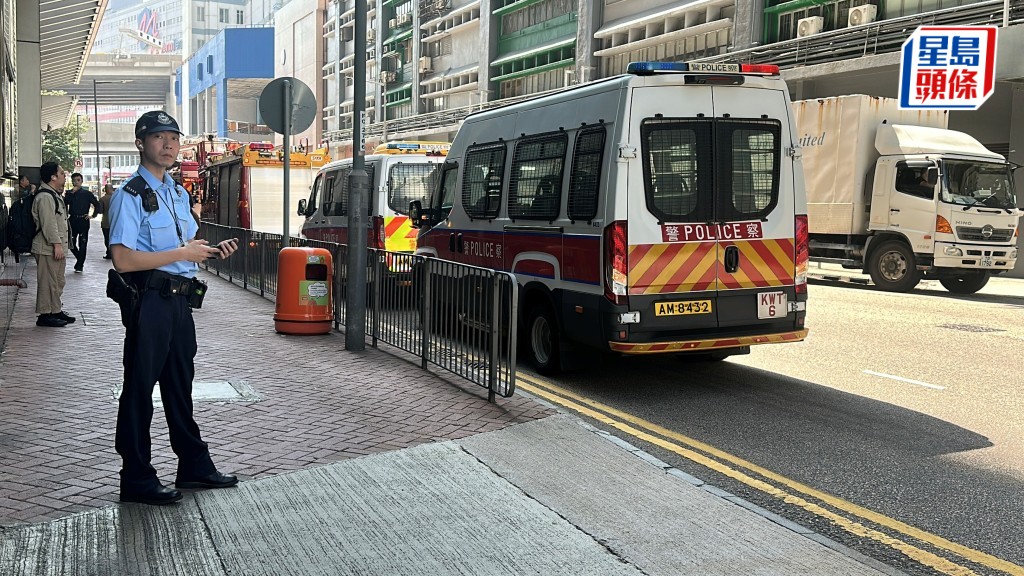 警員到場調查。劉漢權攝