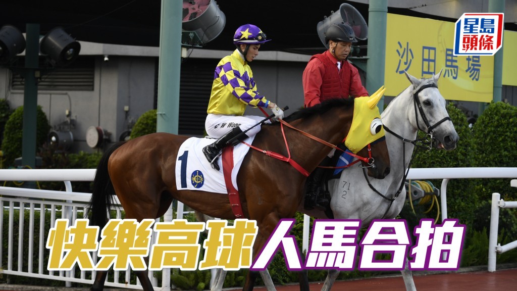 「快樂高球」曾經由布文贏馬，今場故劍重逢希望能跑入前列。
