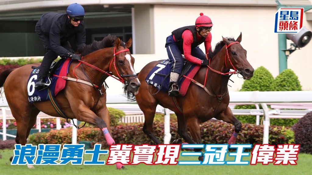 「浪漫勇士」（紅帽）快跳備戰渣打冠軍暨遮打盃 冀實現三冠王偉業