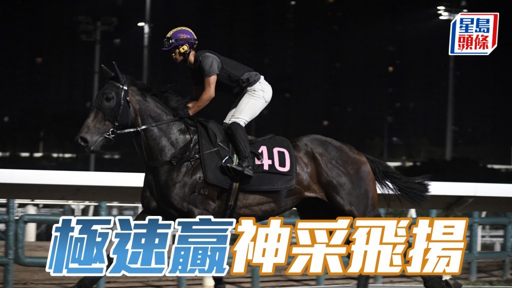 「極速贏」步大輕快有彈力，神采飛揚充滿朝氣。