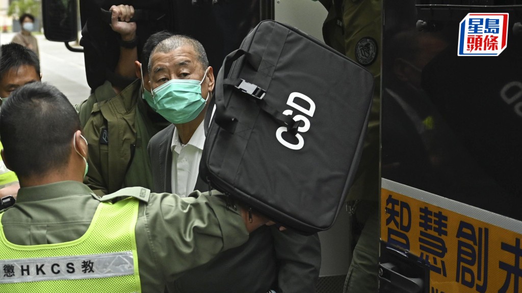 黎智英下周一接受判刑。資料圖片