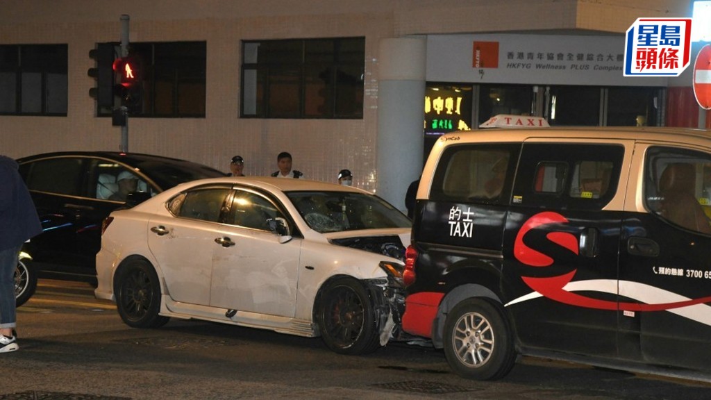 被告鄭浩揚友人唐健生於深水埗連環撞到數輛車及一女途人後停下，才逃到被告家中。資料圖片