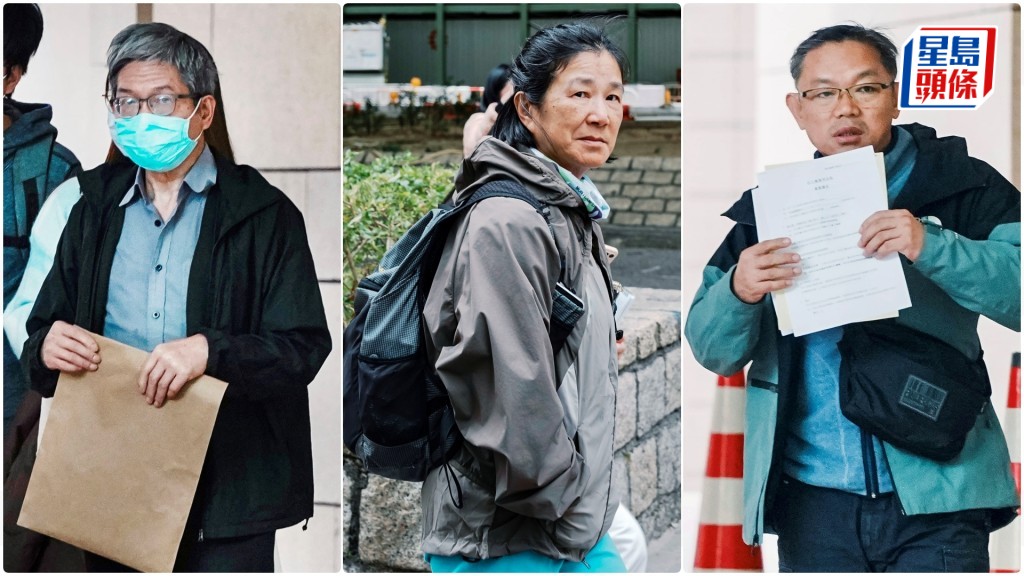 3名被告左起林建栻、馬惠鈴及黃建國。汪旭峰攝