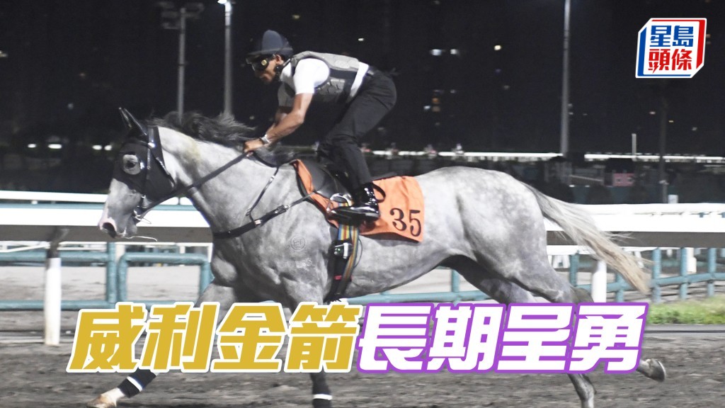 「威利金箭」神情集中輕鬆完成，步伐輕快流暢。
