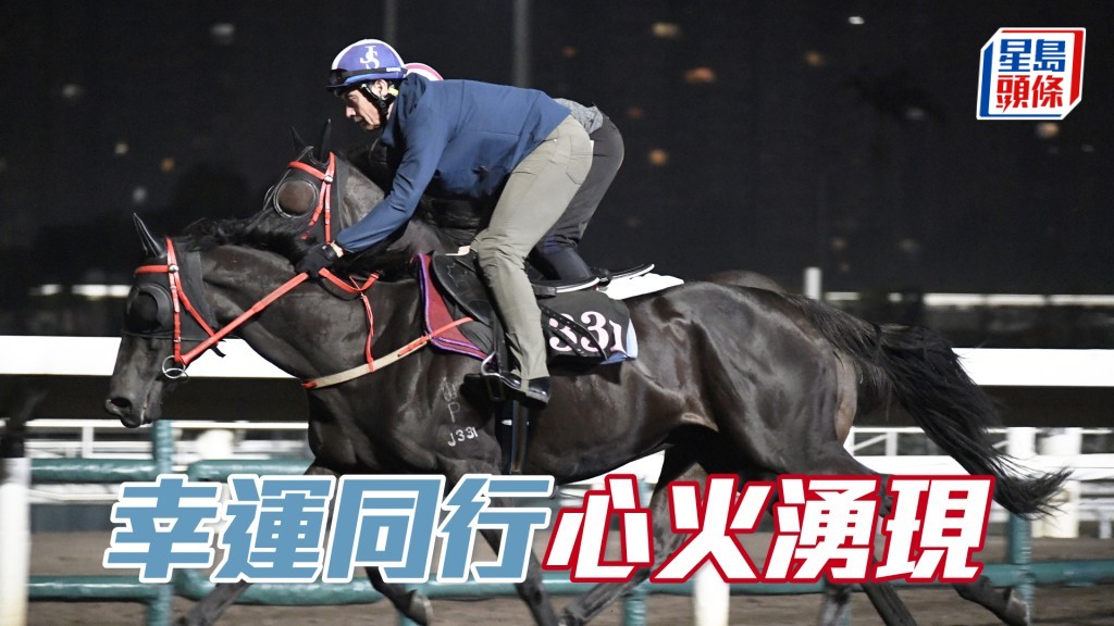 「幸运同行」双目炯炯有神，今季最弗一次。