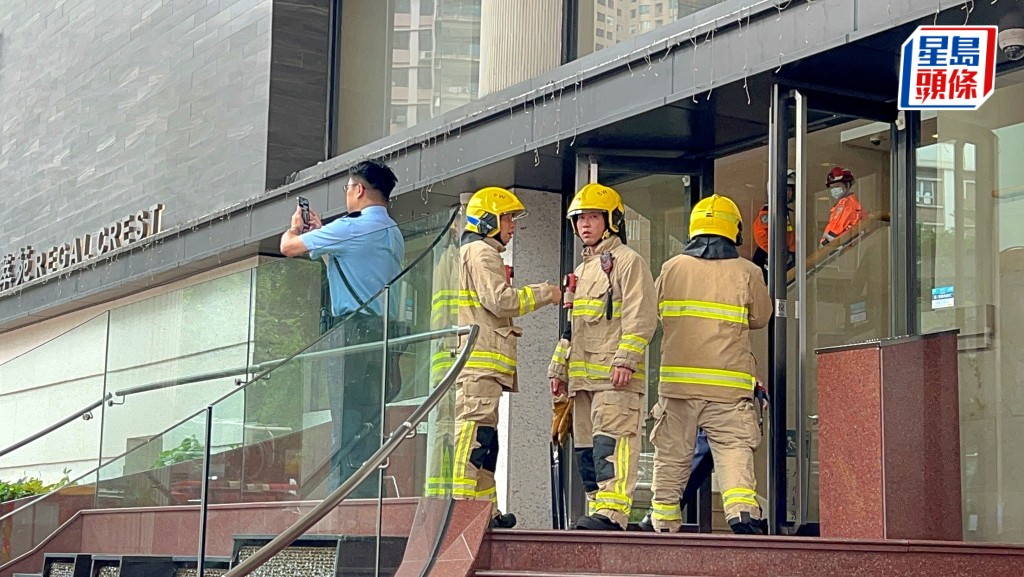消防及警員到場調查。楊偉亨攝