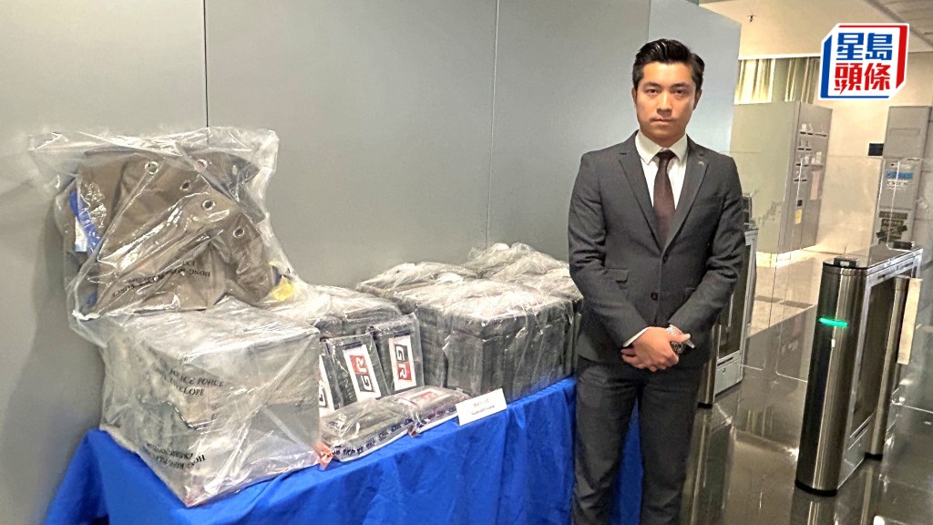 警破可卡因販毒集團拘1外籍男。蔡楚輝攝