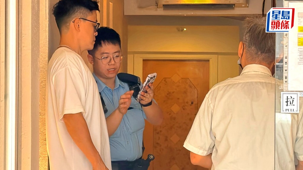警員到場調查。梁國峰攝