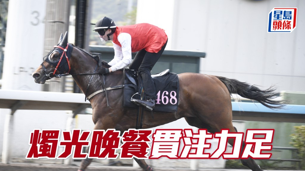 「燭光晚餐」姿態從容不迫，打仔馬長期態勇。