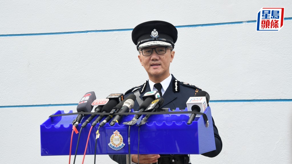 蕭澤頤關注村屋爆竊案情況,指警方會出動飛行服務隊及透過閉路電視,加強巡邏,發揮監察作用。楊偉亨攝