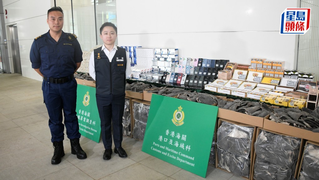 海關破內河船走私案件。楊偉亨攝