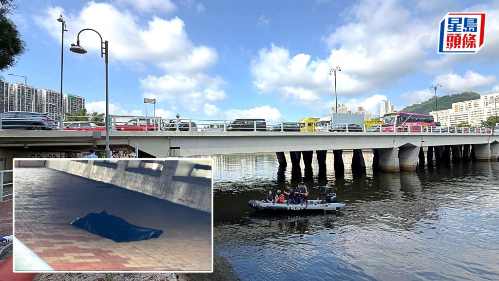 城門河內撈獲一具男屍。梁國峰攝