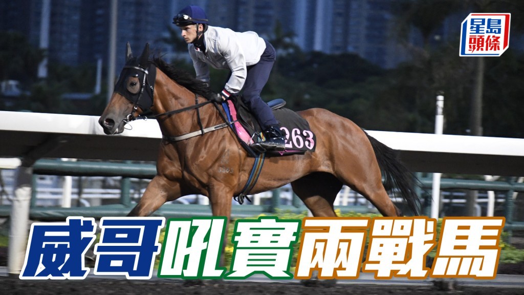 吕健威吼实周三泥赛两战马，包括「遥遥领先」(图) 及「尚旋」。