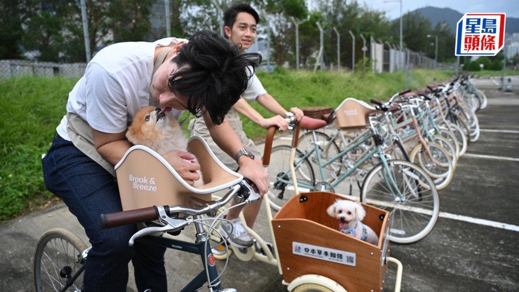 西九同時推出寵物單車租借服務，與寵物在西九享受獨特的戶外體驗。