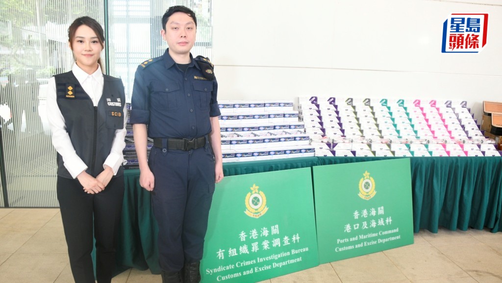 海關偵破內河船走私案件，共檢獲市值超過7100萬元未列艙單貨物。楊偉亨攝