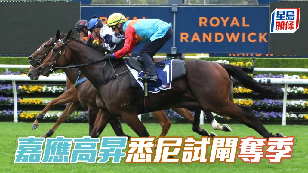 「嘉應高昇」(外) 在澳洲悉尼試閘跑第三，備戰珠穆朗瑪峰錦標。