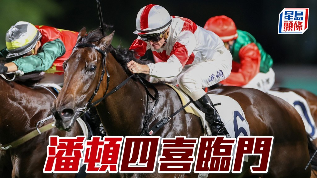 潘頓在主席賽馬日中四勝頭馬。