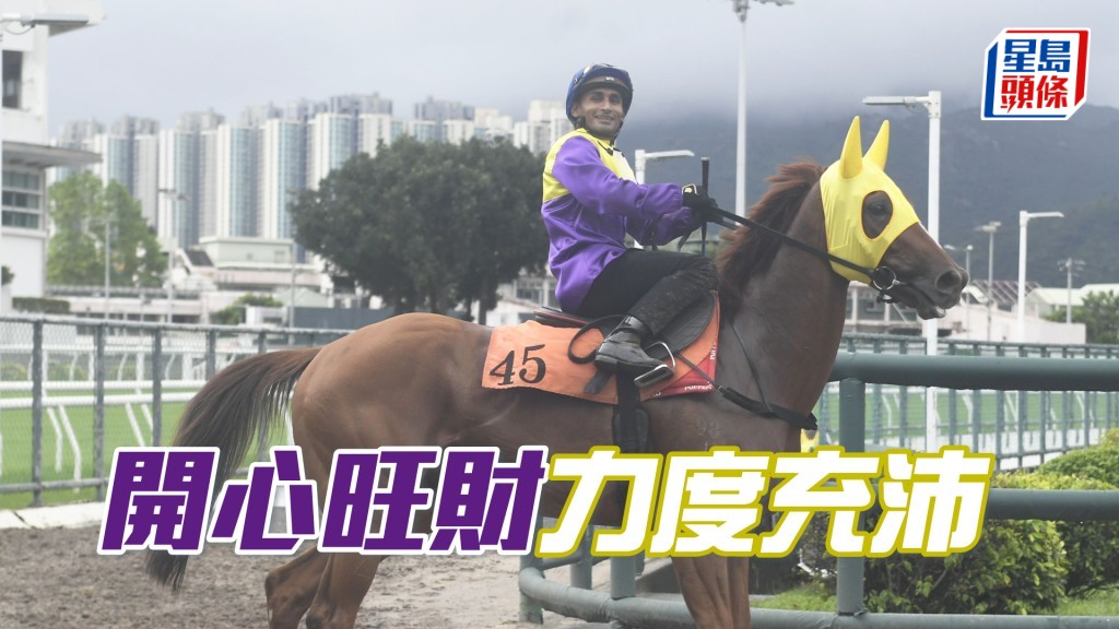 「開心旺財」馬身壯全身肌肉，前所未見吸引。