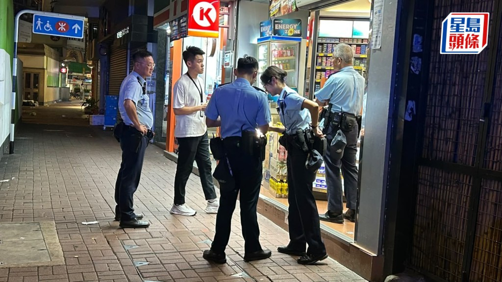 油麻地男賊持磚塊指嚇便利店女職員 掠數千元逃去。蔡楚輝攝