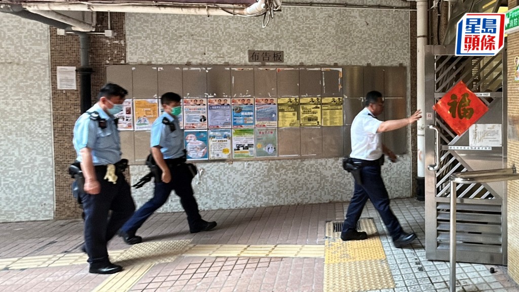 警員到場調查。林思明攝