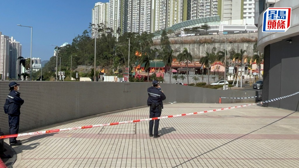 警員到場調查。楊偉亨攝