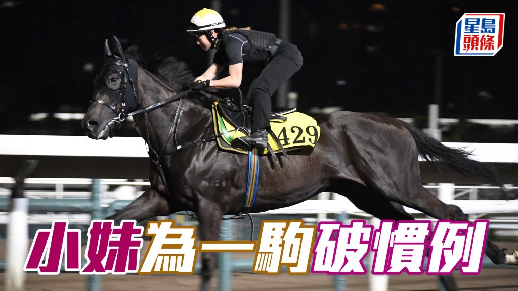 昨朝五點二十分「手到再來」交由黃寶妮親身試跑,既是小妹首匹出試馬,更少有地未有到場即為師傅賀賢試兵,動態極有睇頭。