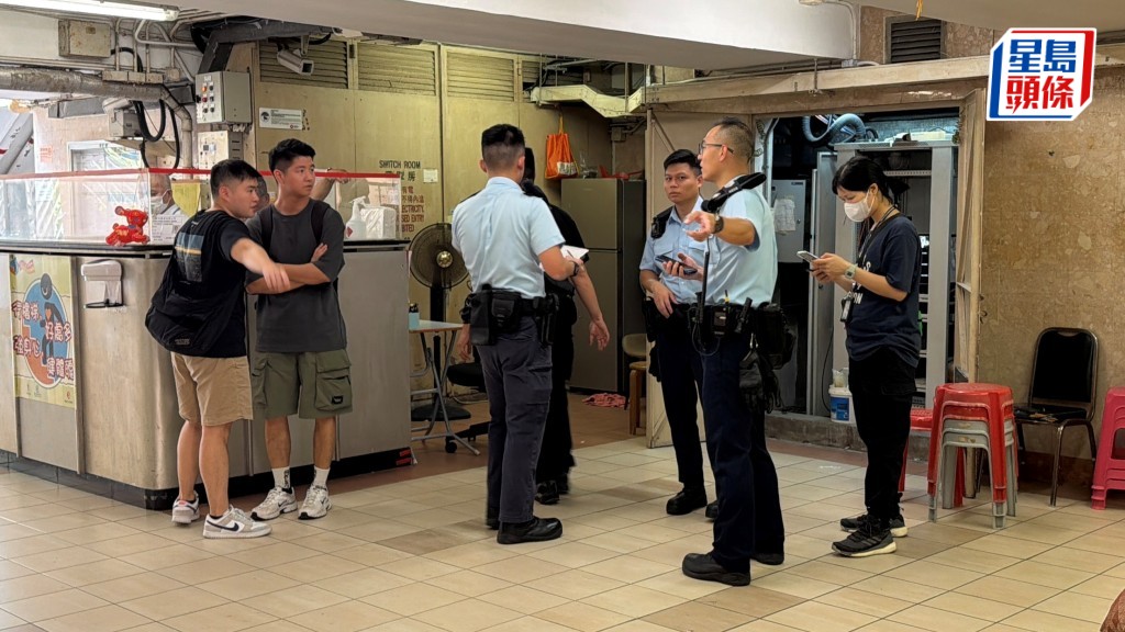 警員到場調查。梁國峰攝