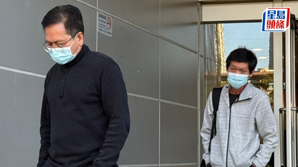 被告陳志明（左）與黃觀勝（右）。黃巧兒攝