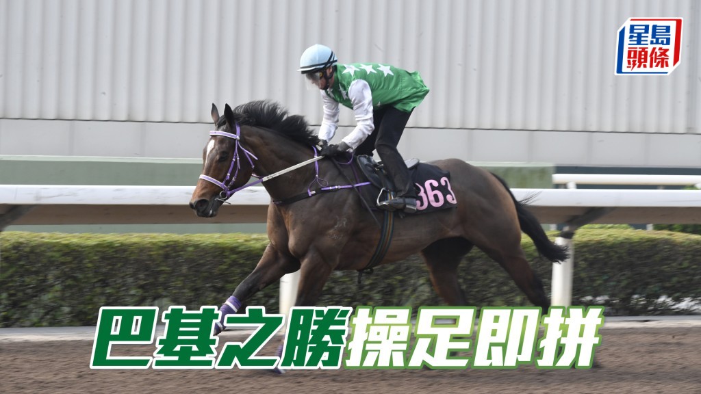 「巴基之勝」上年三月抵港已經操足,腳法亦純熟,有望一出即勝。
