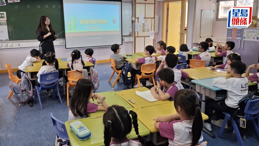 樂善堂梁銶琚學校(分校)本學年起全面取消中英文科默書,校方改以多元化的識字策略,例如遊戲化課堂、電子平台等,協助學生識字。歐文瀚攝