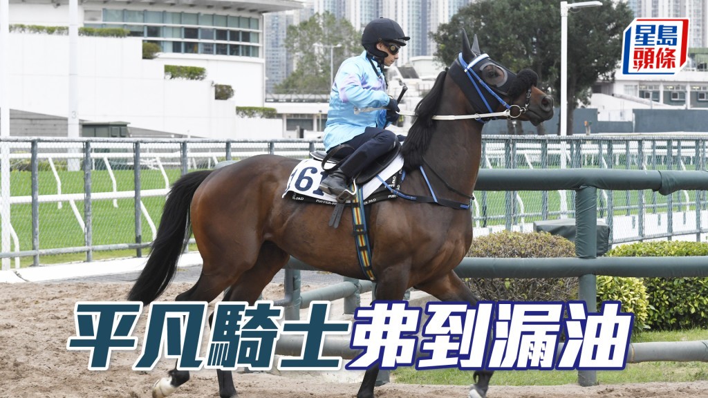 「平凡騎士」聚精會神輕鬆完成，神生步爽力度貫注。