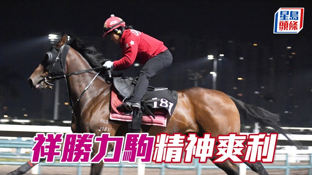 「祥勝力駒」力度未減半分，佳態保持有餘。