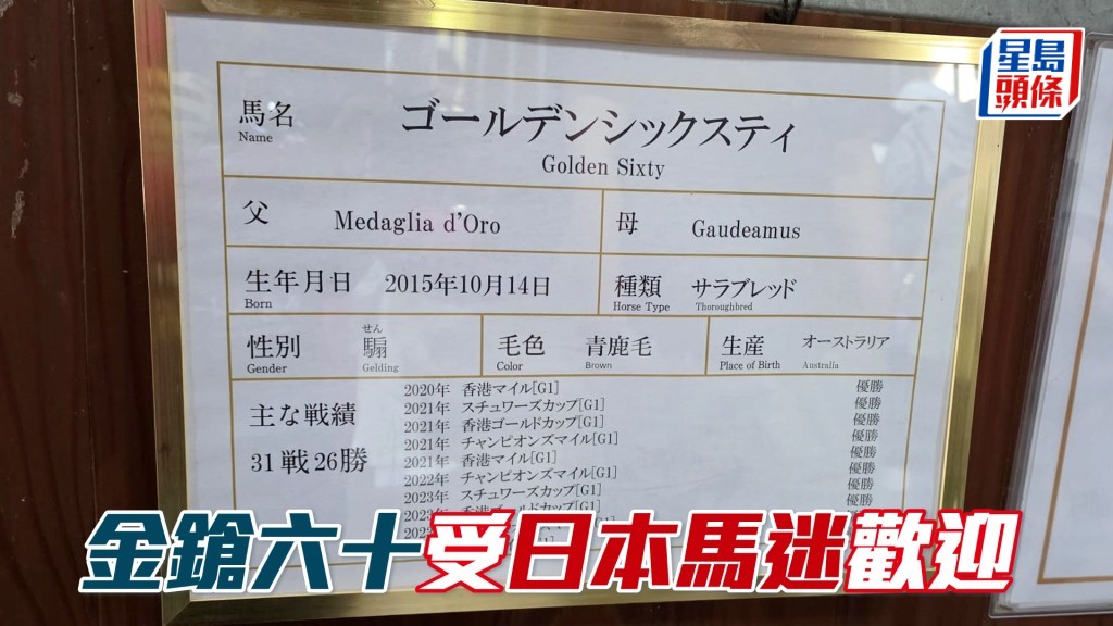 「金鎗六十」的馬格外，列有此三屆馬王的威水史。