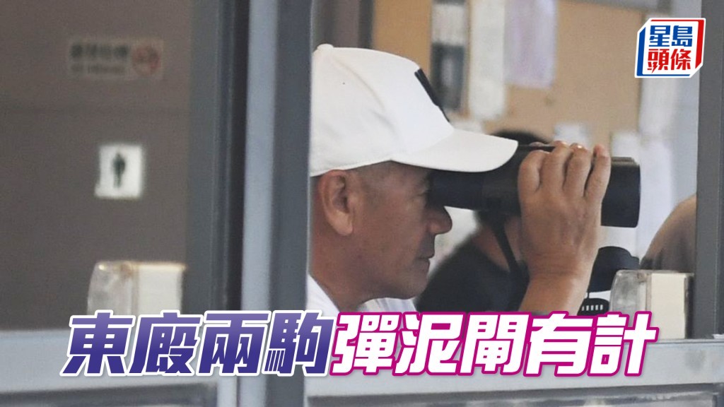 今朝「花果猴王」同「美丽第一」弹泥闸，告东尼全程跟出跟入。