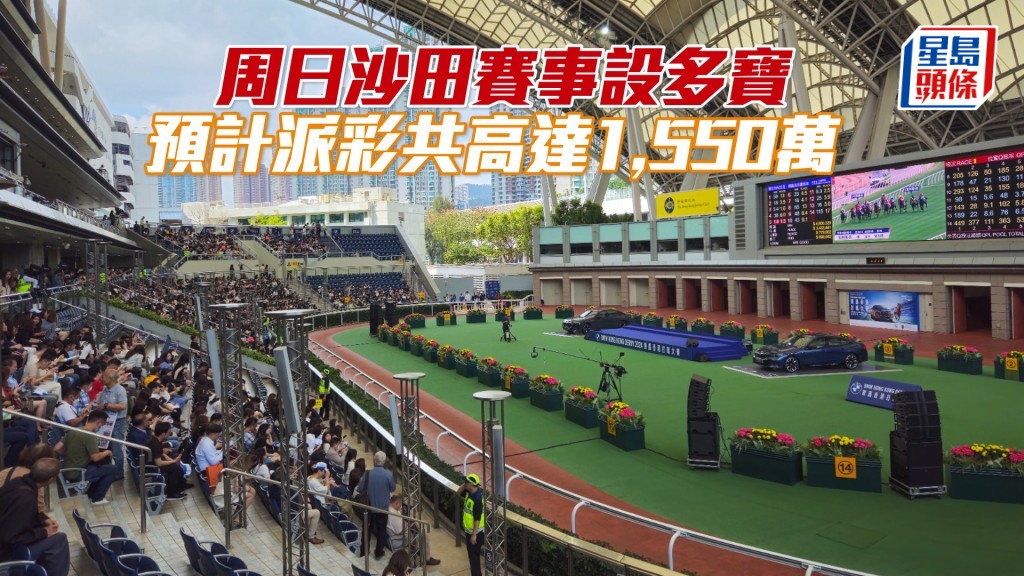 周日沙田賽事設多寶，預計派彩共高達1,550萬港元。