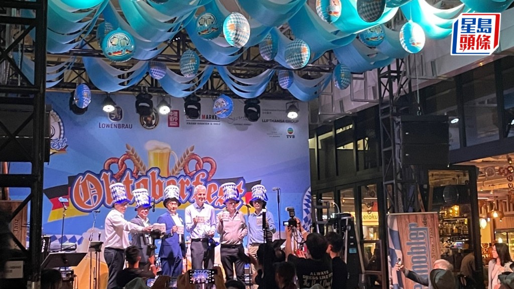 「中環街市傳統德國啤酒節2024」由今日起至下月2日舉行。蔡思宇攝