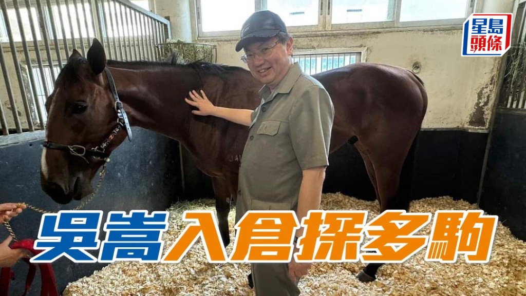 「心得」系馬主吳嵩入倉探「好友心得」、「好多心得」、「中華英雄」及「環球英雄」等多駒。